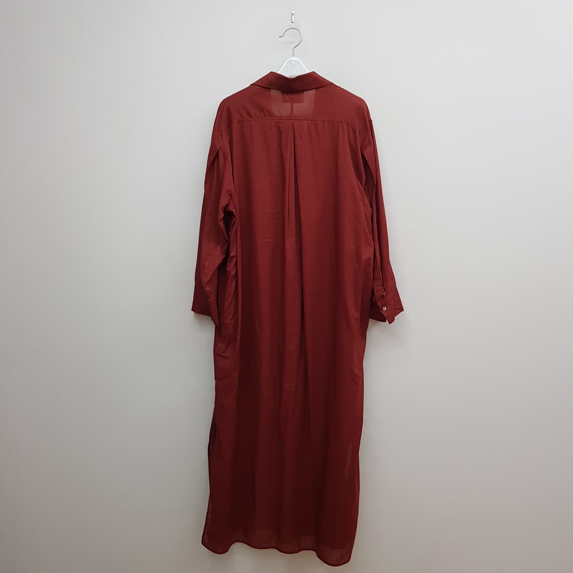 한섬 더캐시미어 루즈핏 셔츠형 롱 원피스 F사이즈 상품이미지5