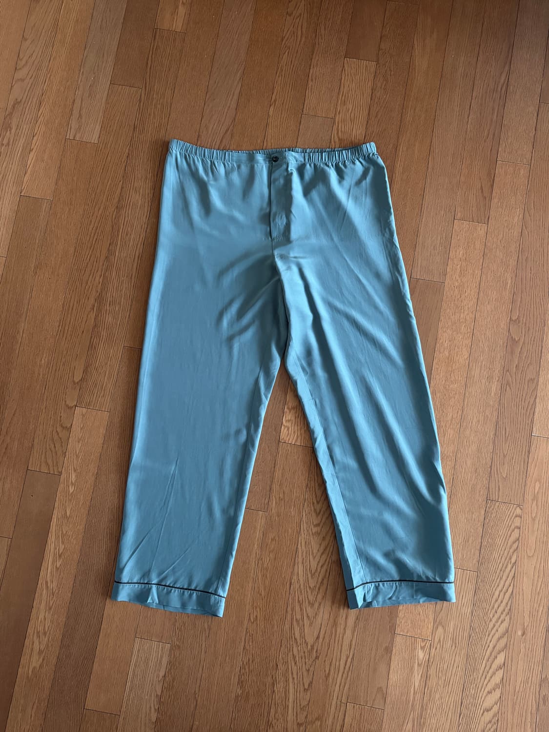 프라다 실크 블루그레이 팬츠 상품이미지1