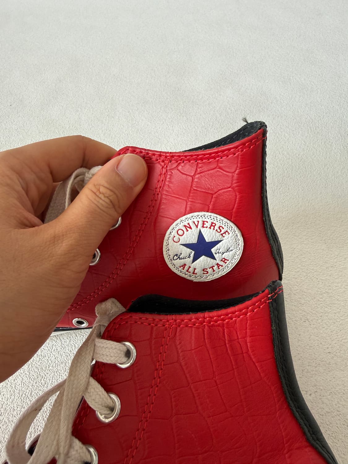 컨버스(Converse) 스투시 크록 레더 하이(13년도 출시,속 깔창X 상품이미지6