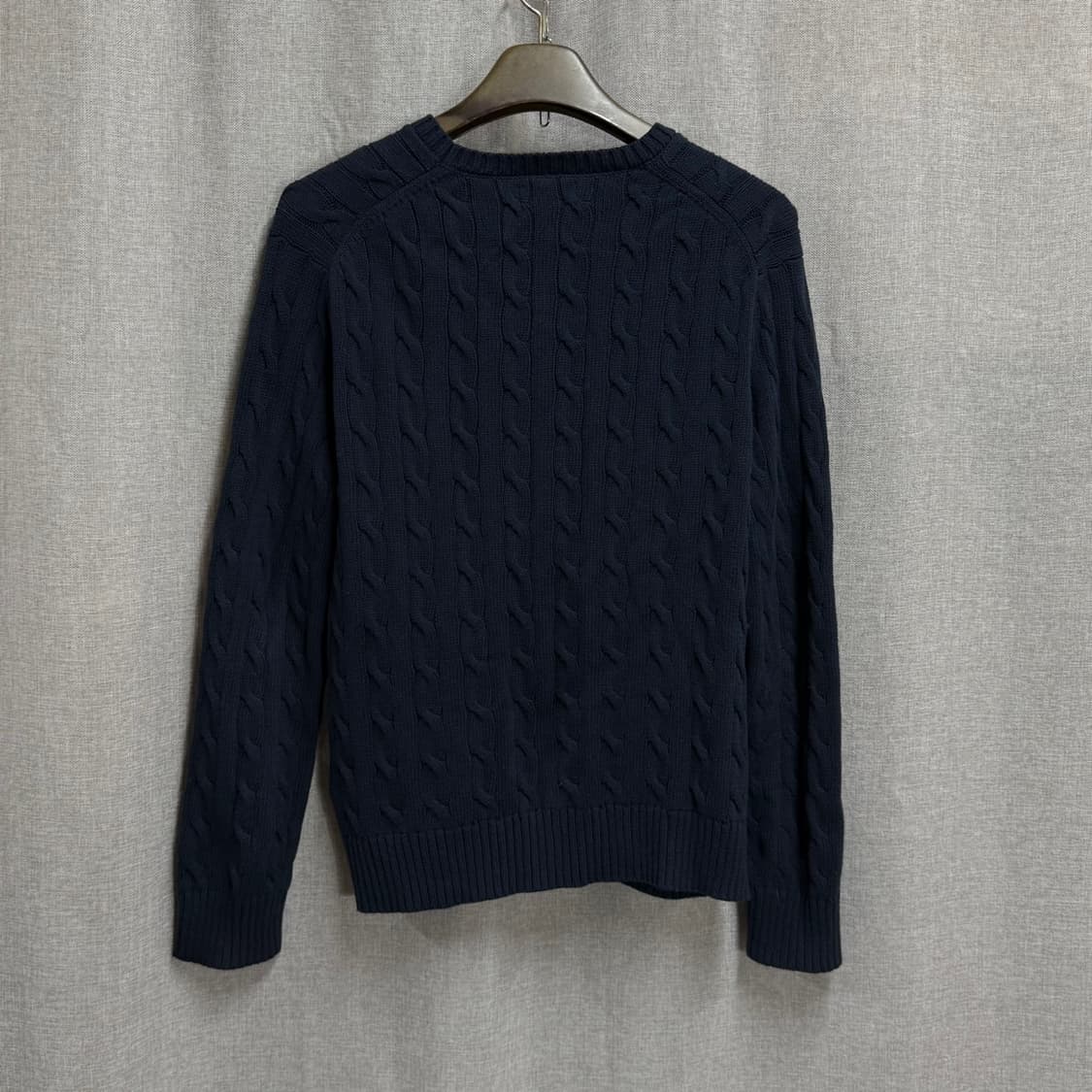 [해외L] 폴로 랄프로렌 네이비 꽈배기 긴팔 니트 상품이미지4