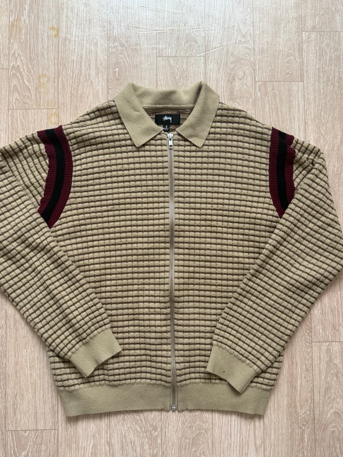 [S] 스투시 니트 집업 상품이미지1