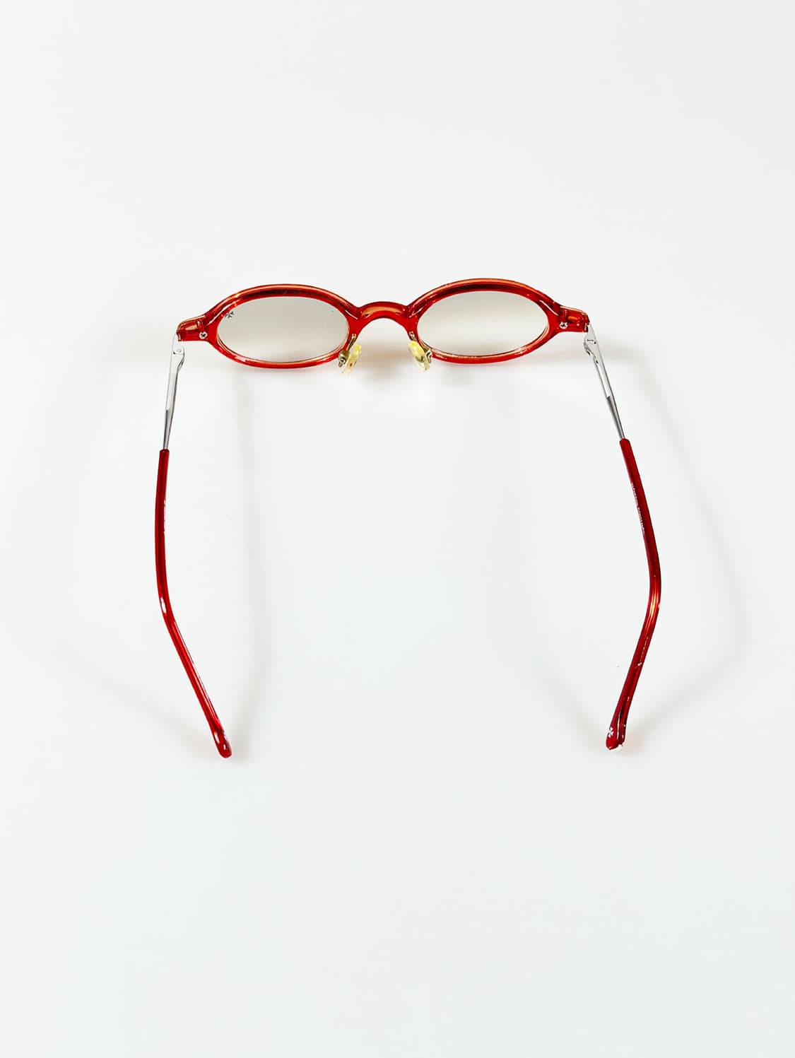 90s VACHERON CONSTANTIN 레드 오벌 뿔테 빈티지 안경 상품이미지5