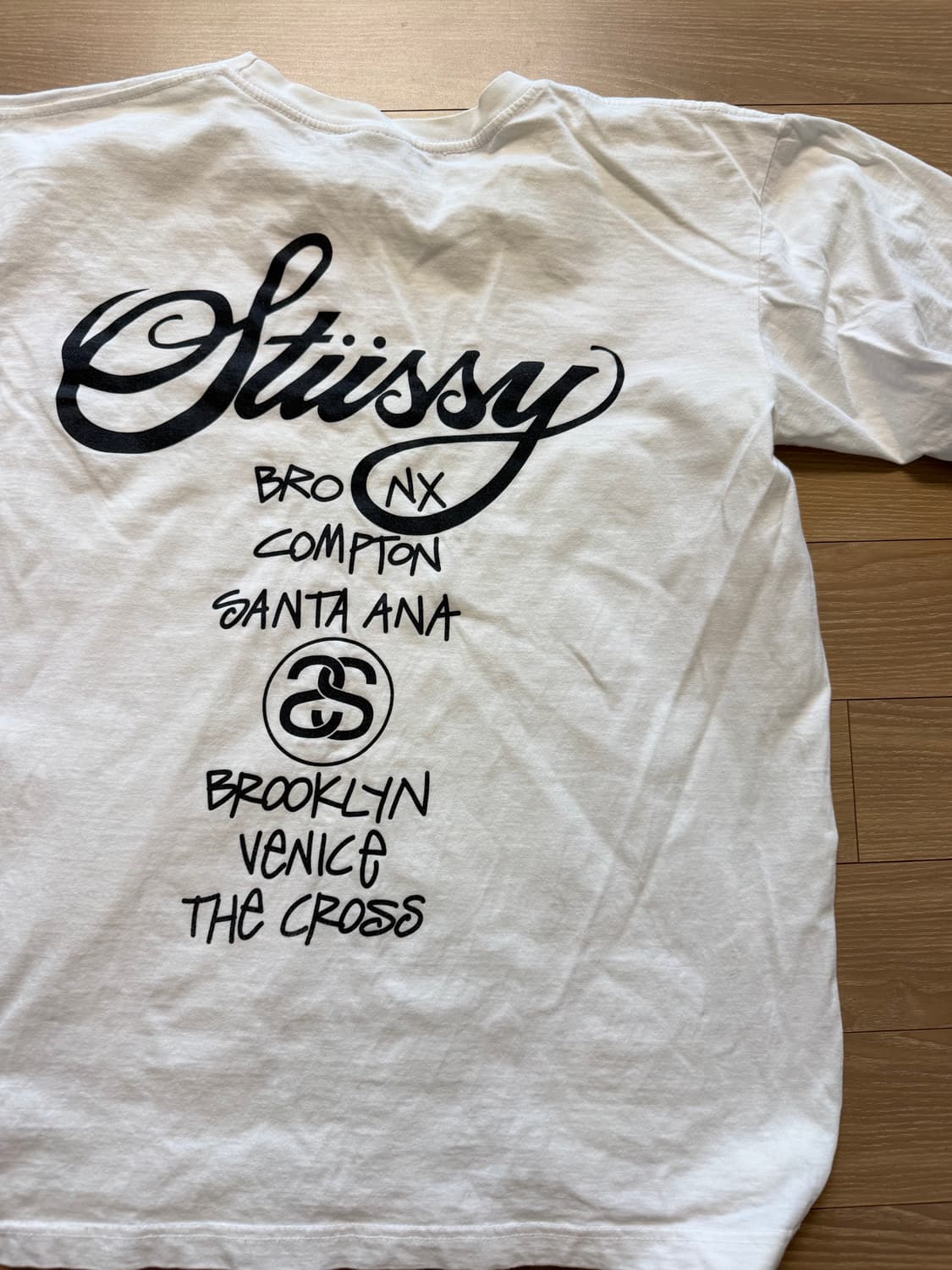 00s 스투시 화이트 티셔츠 usa made 상품이미지7