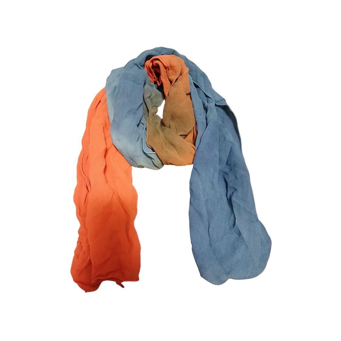 모리걸 감색&블루 미디 실크 스카프 상품이미지1