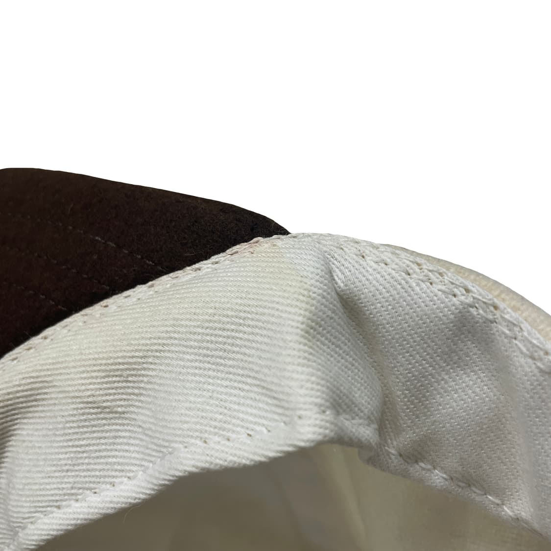 브레인데드 플란넬 울 캡 아이보리/브라운 상품이미지4