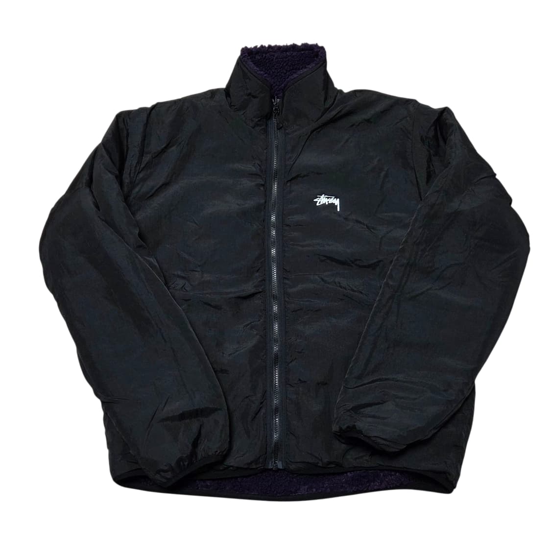 [M,L] 스투시 쉐르파 리버시블 자켓 퍼플 상품이미지4