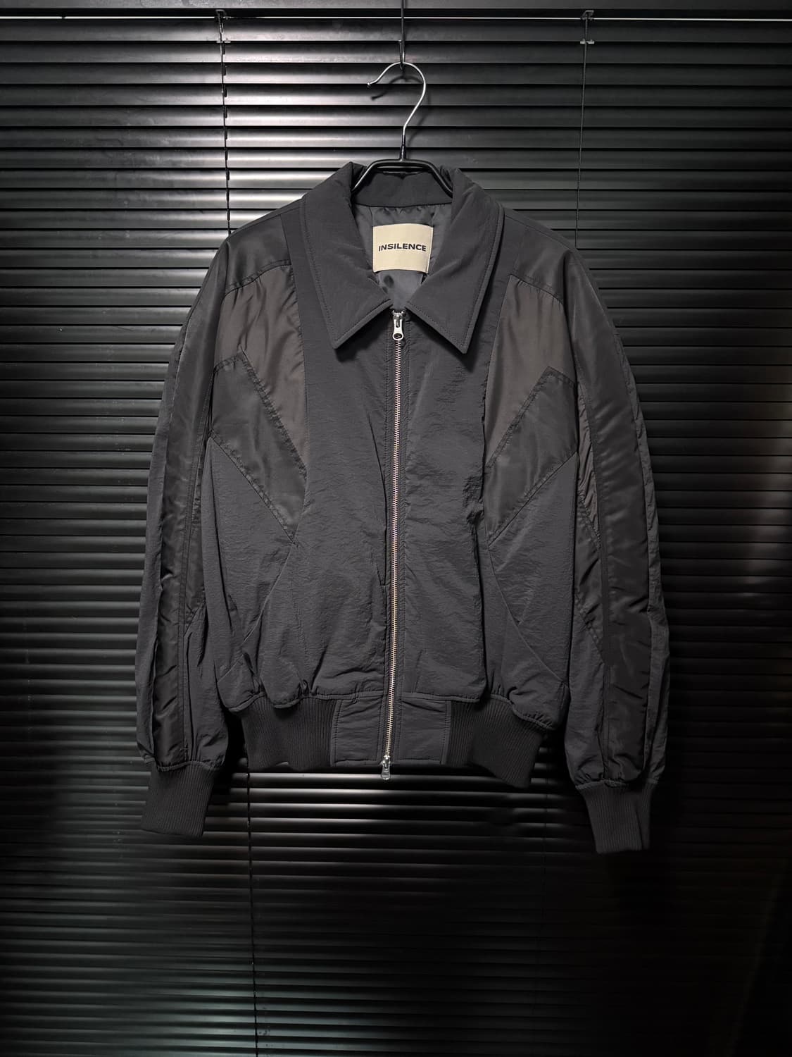 인사일런스 콘트라스트 크롭 MA-1 항공 점퍼 블루종 봄버 워크 블랙 S 상품이미지1