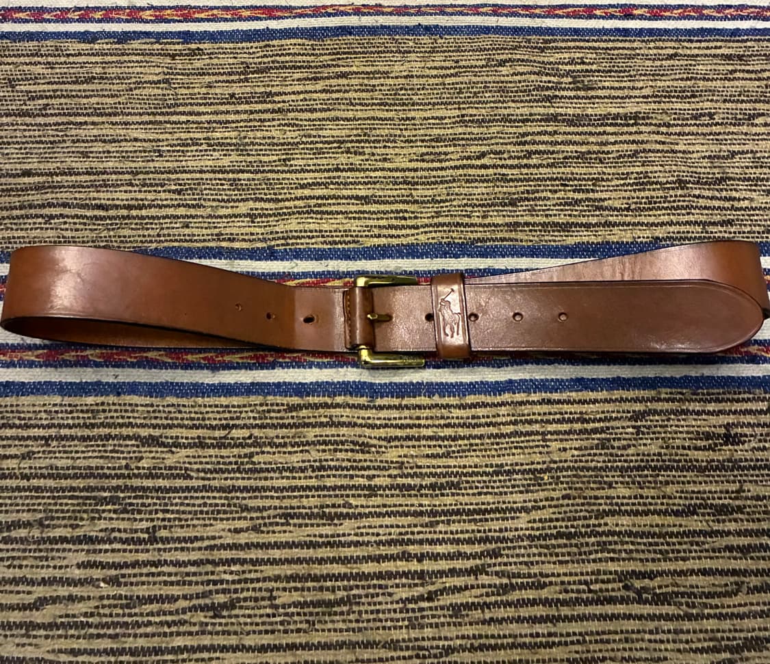 (30~34)POLO 폴로랄프로렌 금장 버클 레더벨트 가죽벨트 상품이미지1