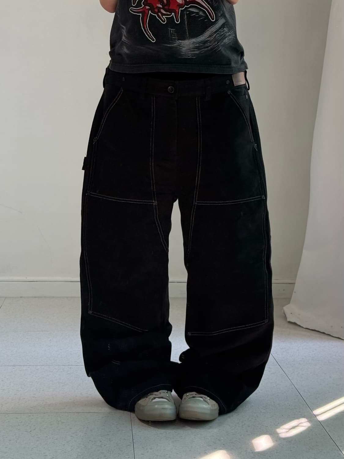 앤더슨벨 더블니 블랙 카펜터 상품이미지1