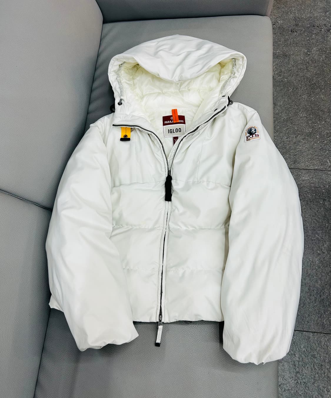 파라점퍼스 여성 화이트 헤비 패딩(S) 상품이미지3