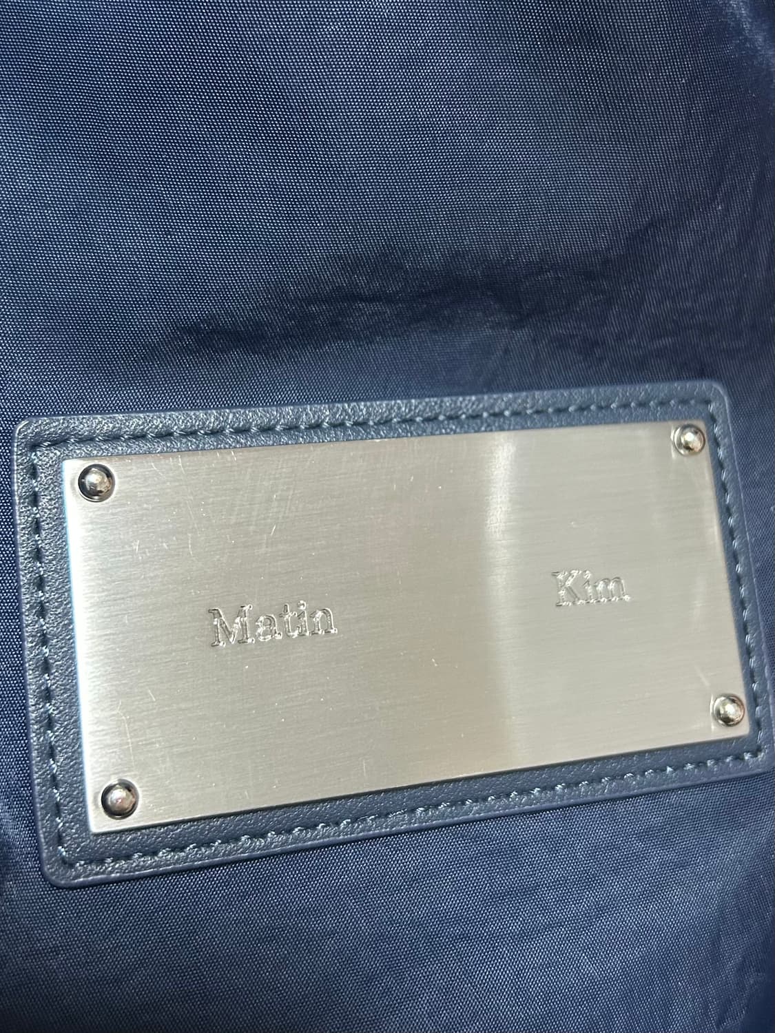 마뗑킴 패브릭 뉴 쇼퍼백 네이비 보부상백 상품이미지6