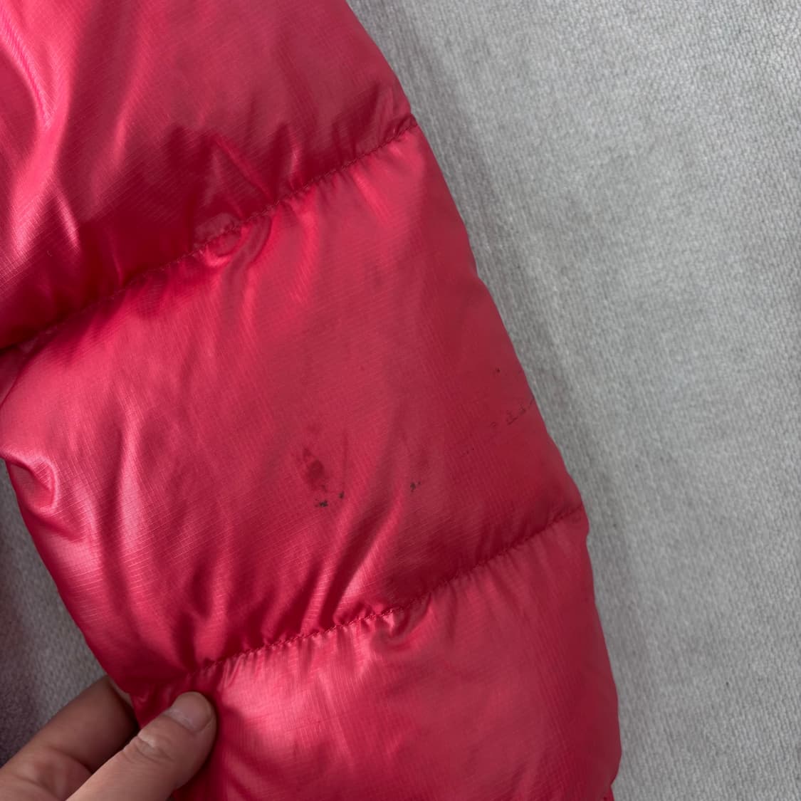 W 100 노스페이스 핑크 눕시700 패딩 상품이미지6