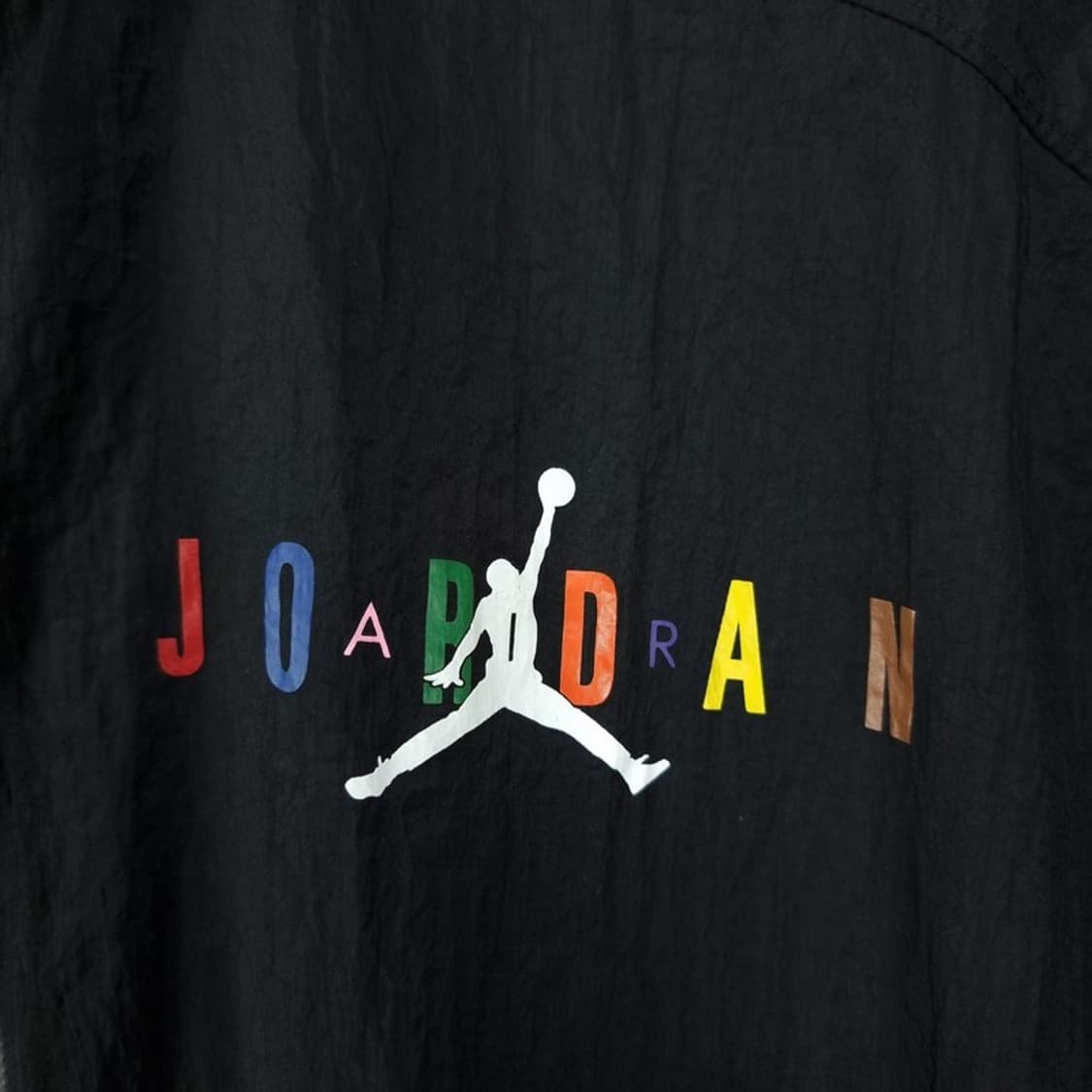 [나이키] 로고 프린팅 오버핏 바람막이 자켓 블랙 M19166 상품이미지6