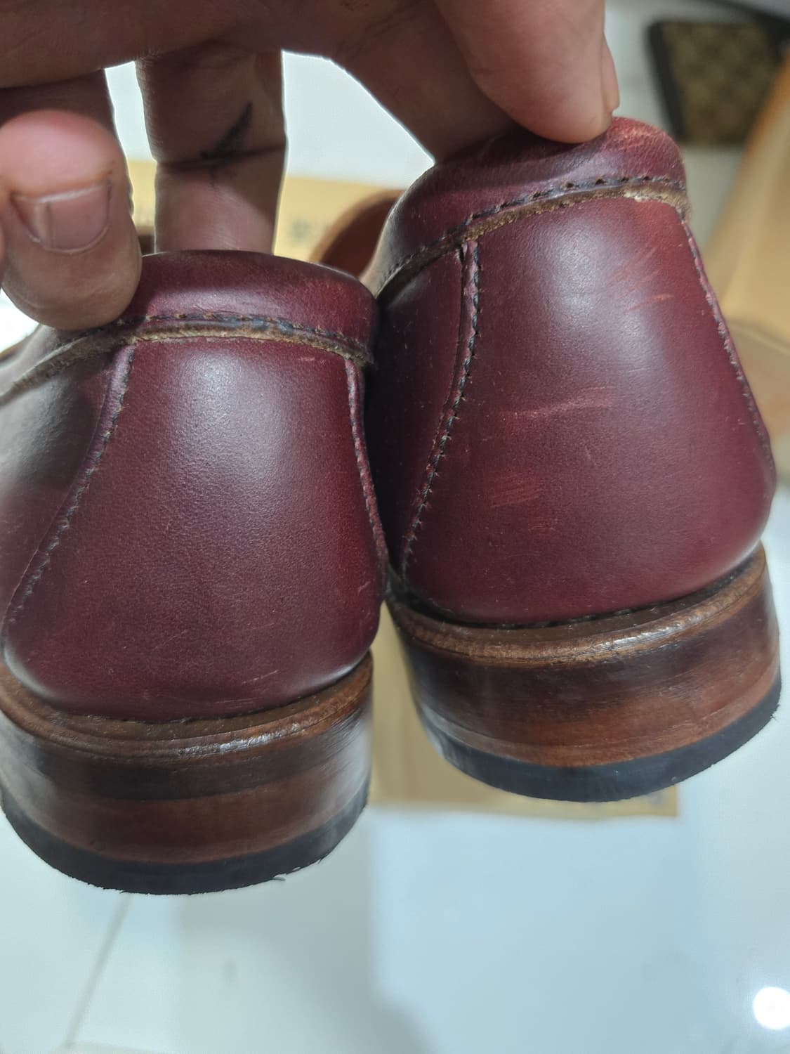 콜한 cole haan 레더 버건디 로퍼 250 상품이미지2