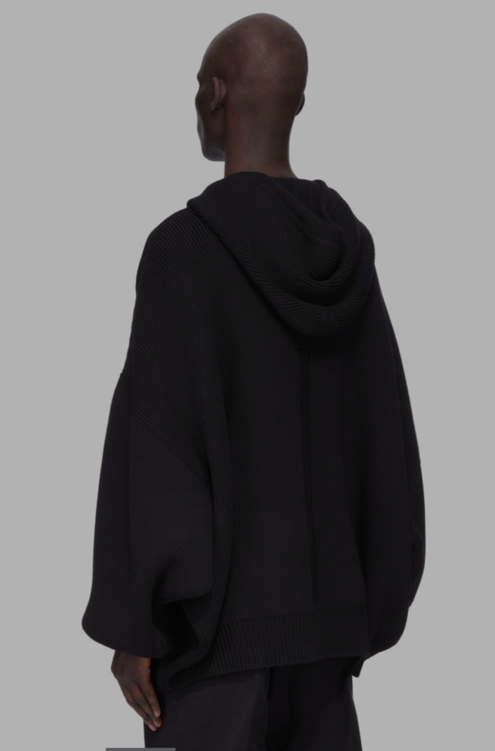 릭오웬스 FW25 런웨이 HUN 알파카 오버핏 후드 스웨터 상품이미지2