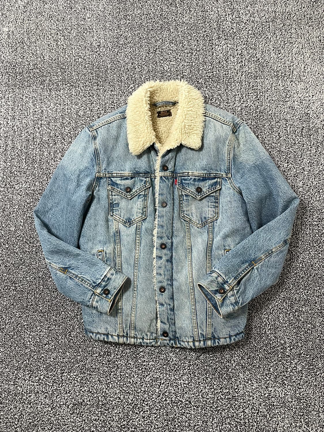 빈티지9. 리바이스 쉐르파 데님 트러커 자켓 양털 데님자켓 청자켓 상품이미지1