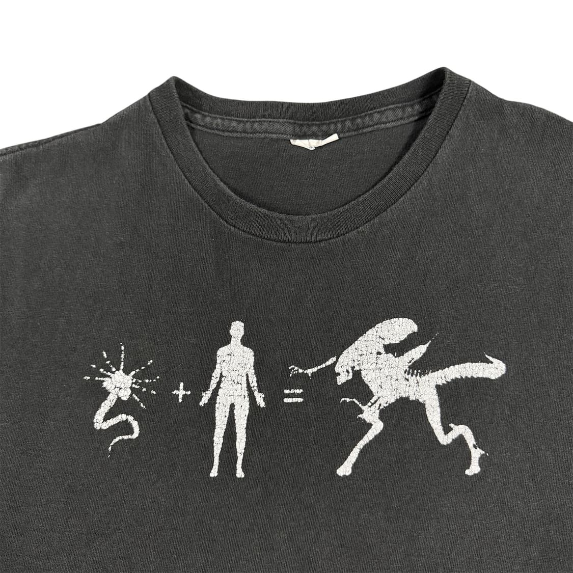 빈티지 2000s Y2k 에일리언 진화 티셔츠 Humor Tee 상품이미지3