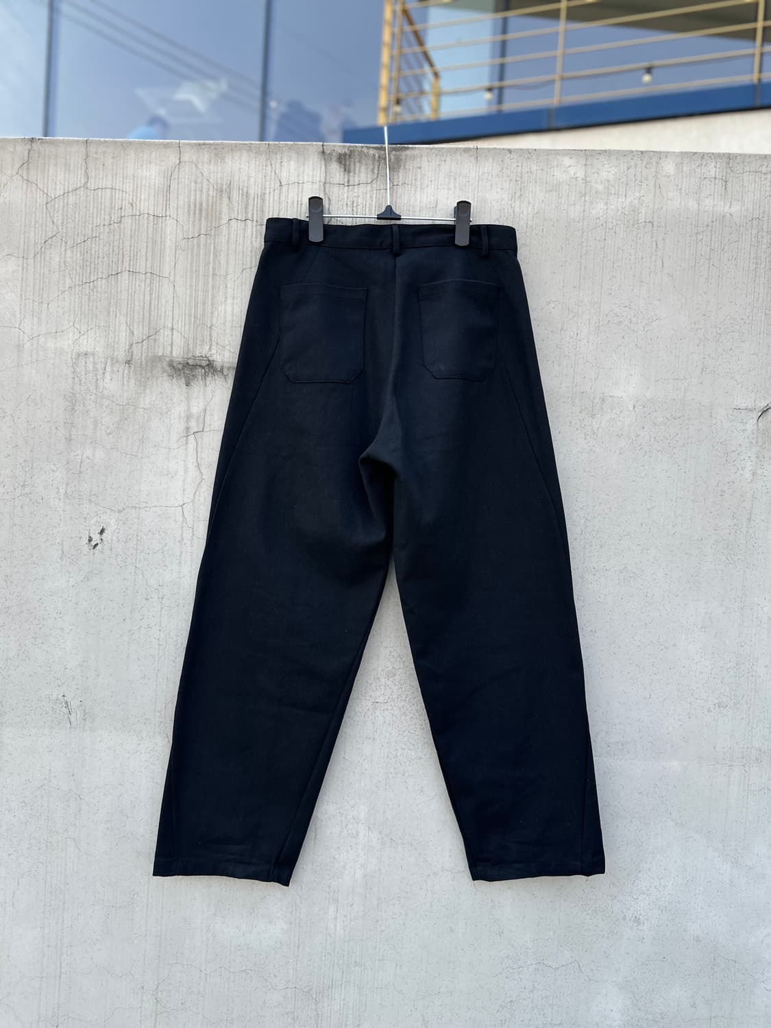 뎃츠잇 커브드 와이드 코튼 데님 팬츠 상품이미지2