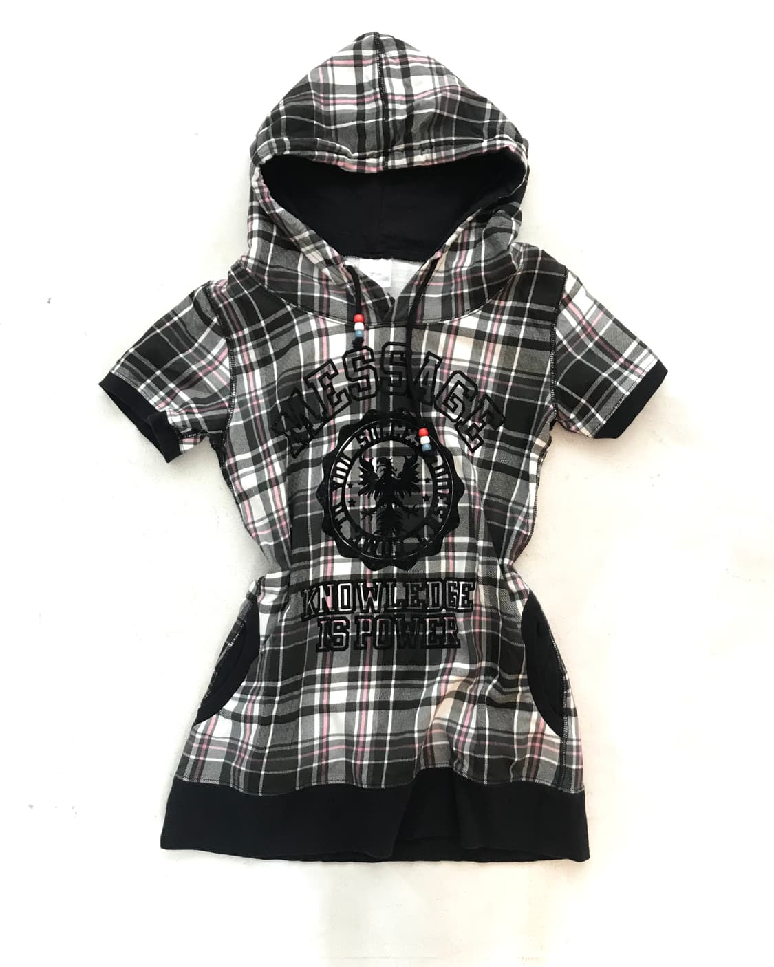 Black&Pink check banded PUNK onepiece 상품이미지1