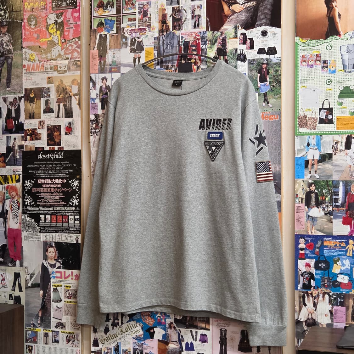 JPN 아비렉스 빅 자수 로고 롱슬리브 상품이미지5