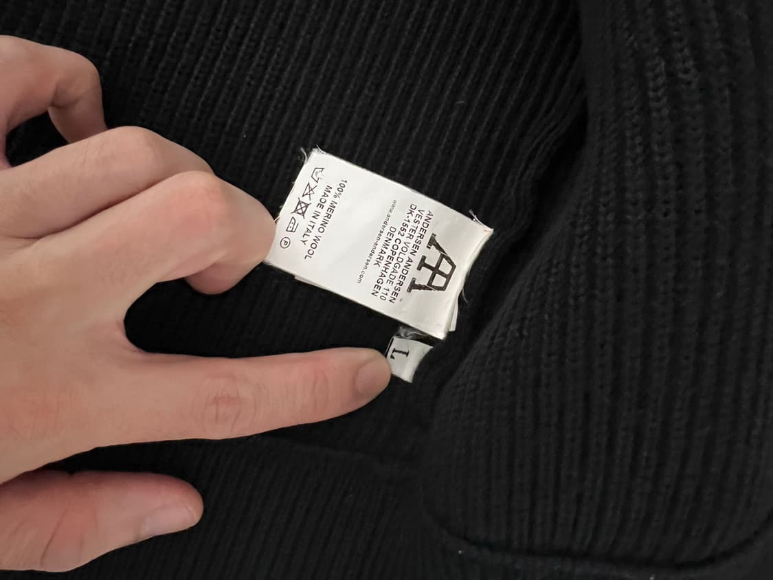 안데르센 안데르센 스키파 가디건 블랙 상품이미지3