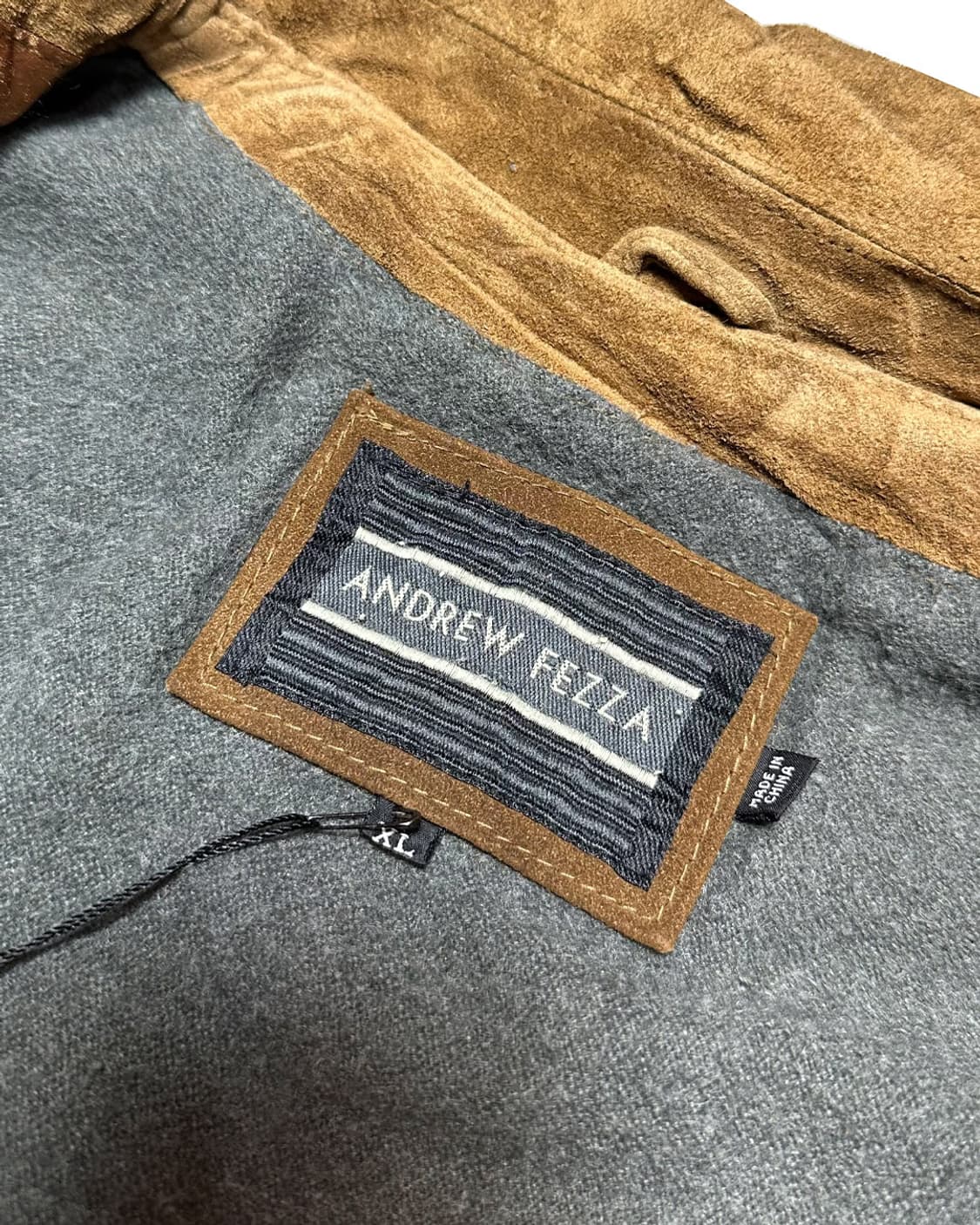 Andrew Fezza 헤비 리얼 레더 스웨이드 자켓 상품이미지8