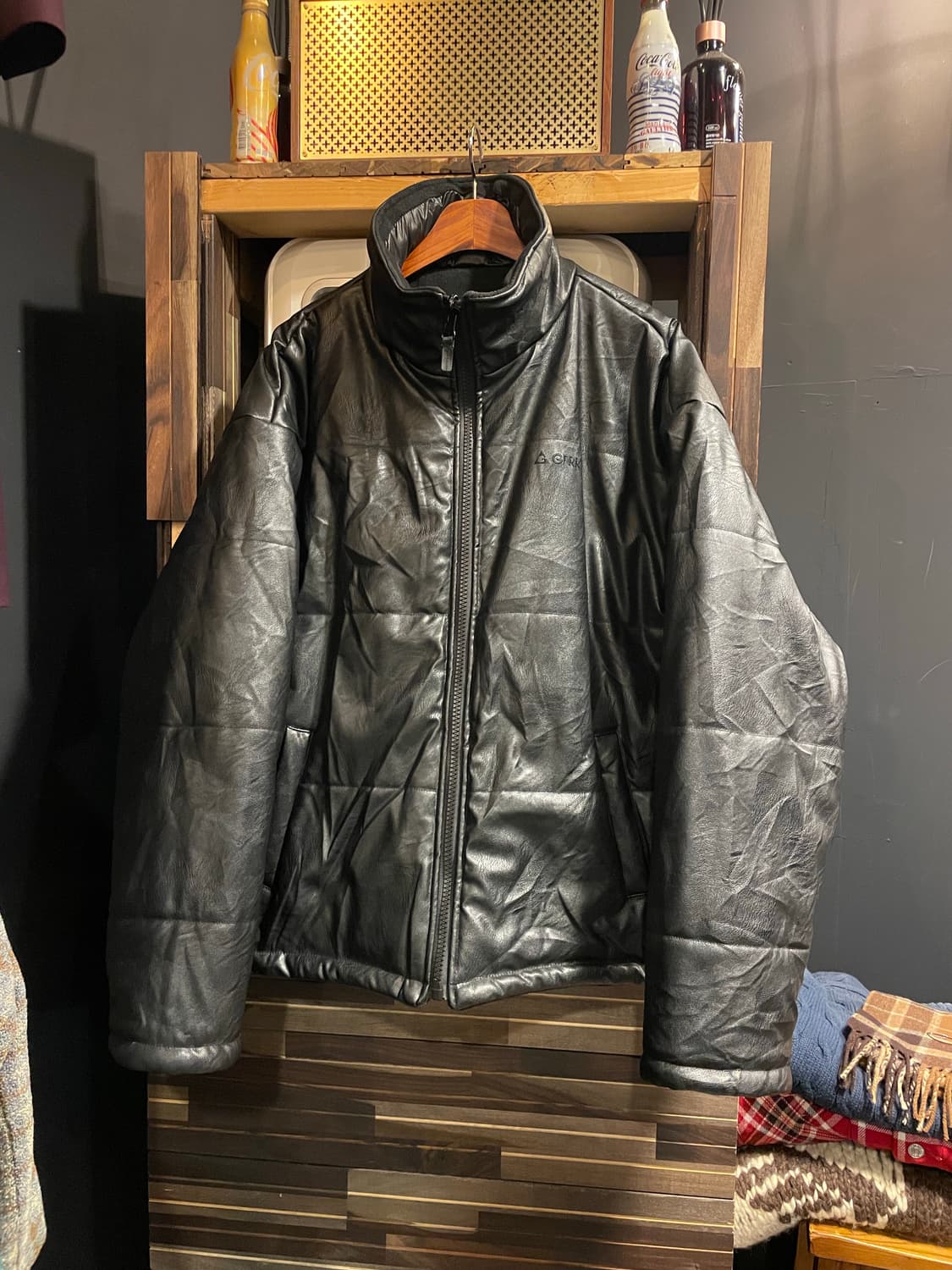 Gerry 레더 양면패딩 상품이미지1