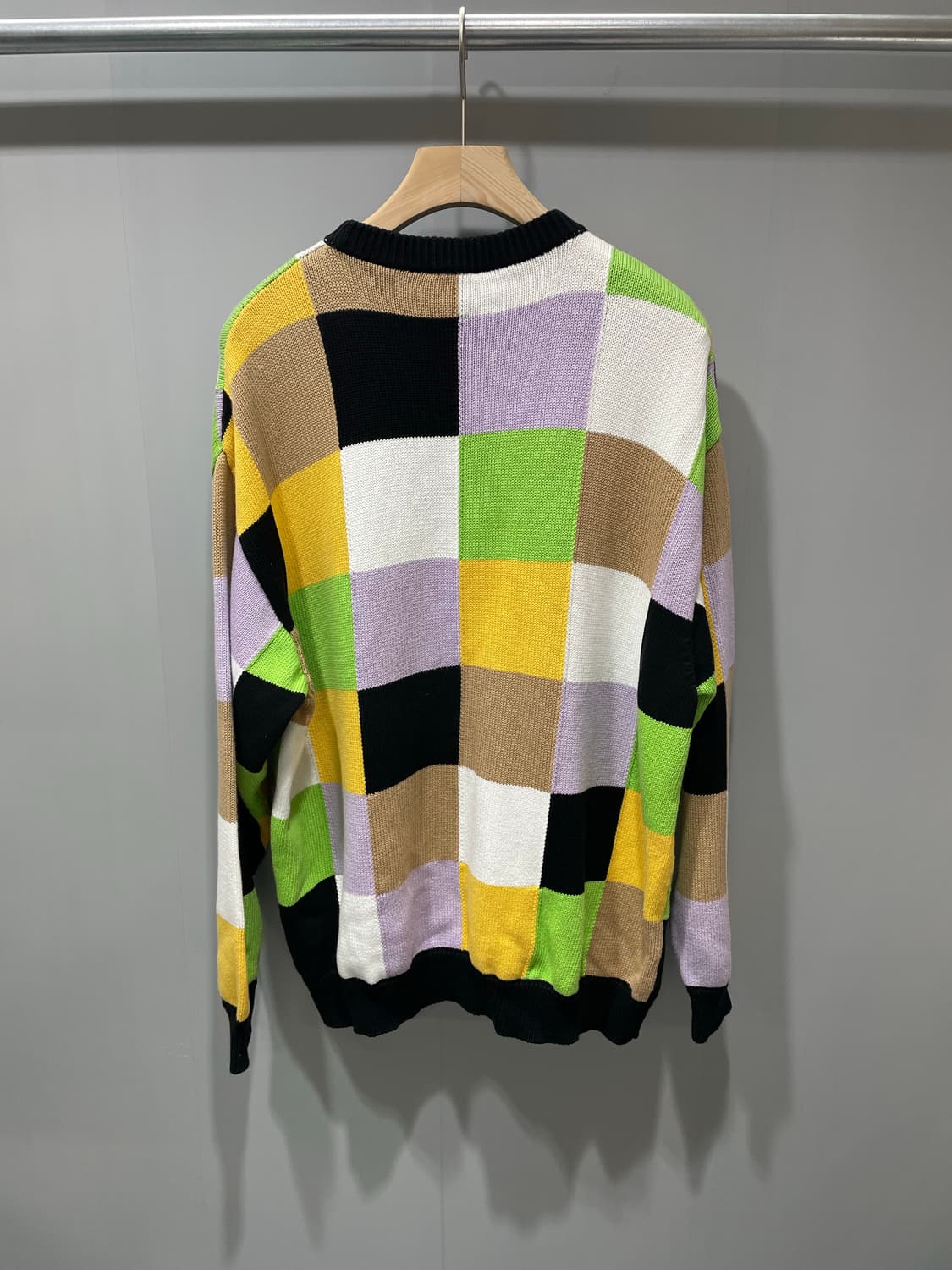 (정품/새상품) 조슈아 X 스마일 공용 컬러블럭 루즈핏 니트 상품이미지3