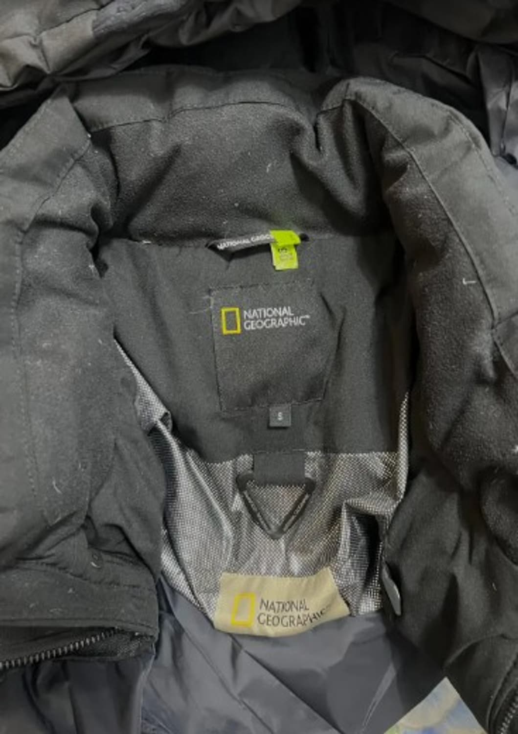 내셔널지오그래픽 남여공용 블랙 덕다운패딩점퍼 후드롱패딩점퍼 90(S) 상품이미지4