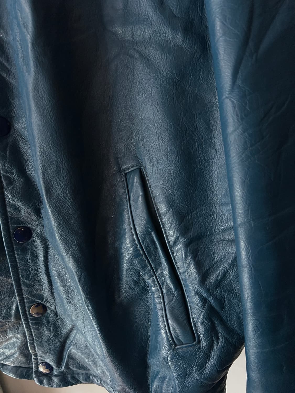 [L]80s USA 빈티지 WINDSOR 유니버시티 비건레더 바시티 자켓 상품이미지6