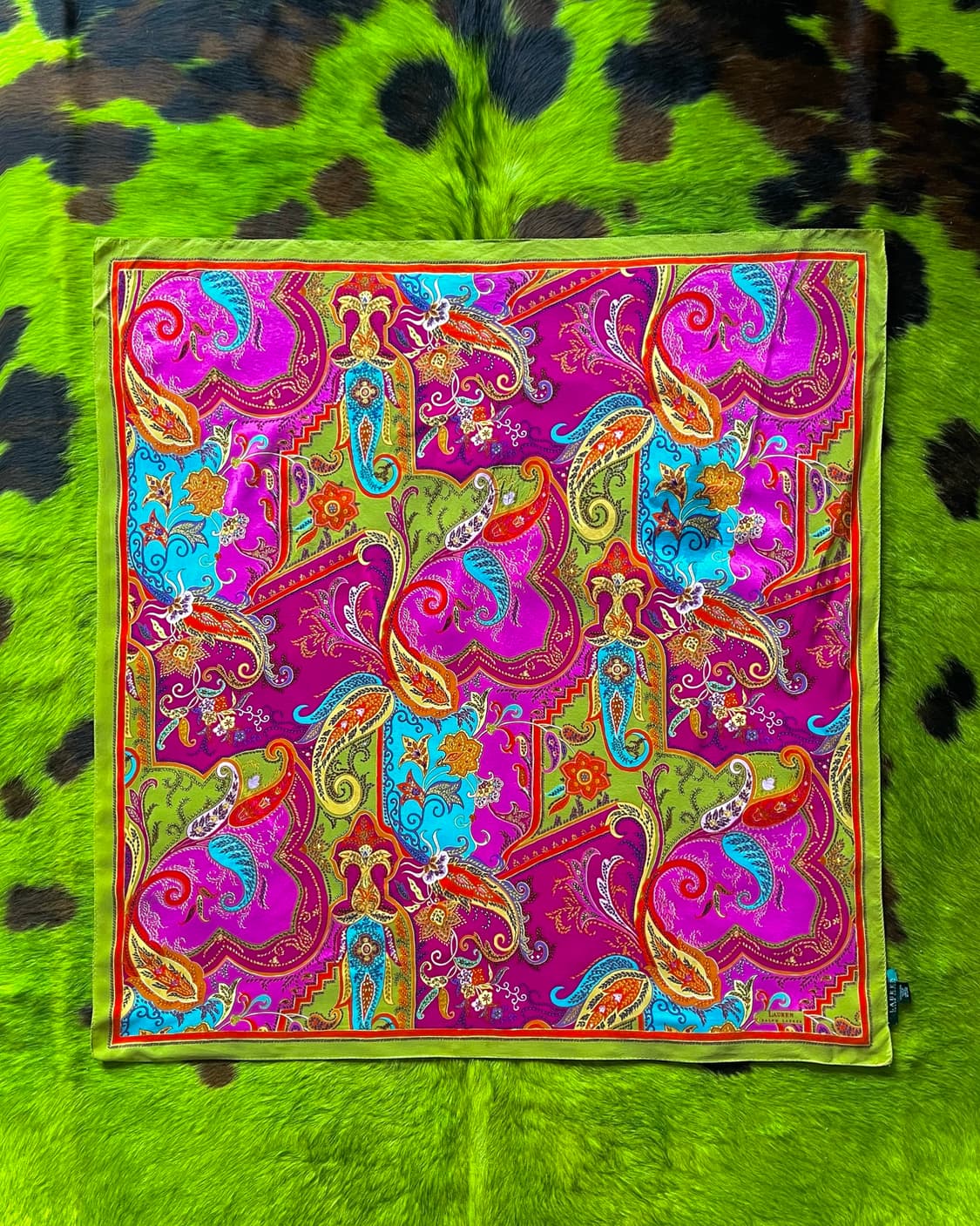 Lauren Ralph Lauren Paisley Silk Scarf 상품이미지5