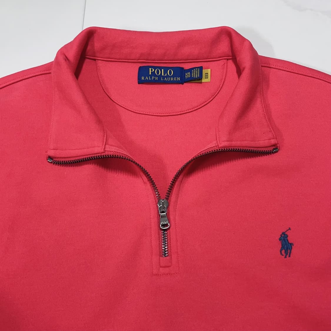 [정품] 폴로 플럼 / 네이비포니 오버핏 반집업 [ XXL ] 상품이미지3