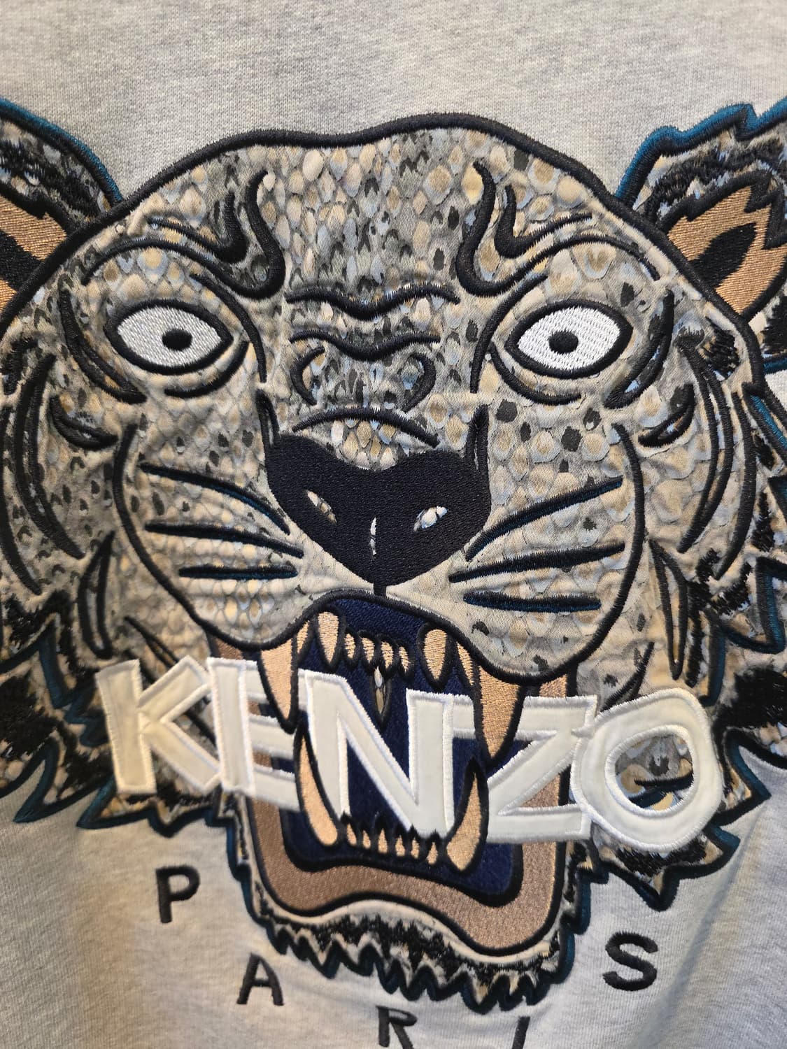 KENZO 겐조 그레이타이거 자수 맨투맨 S 상품이미지2