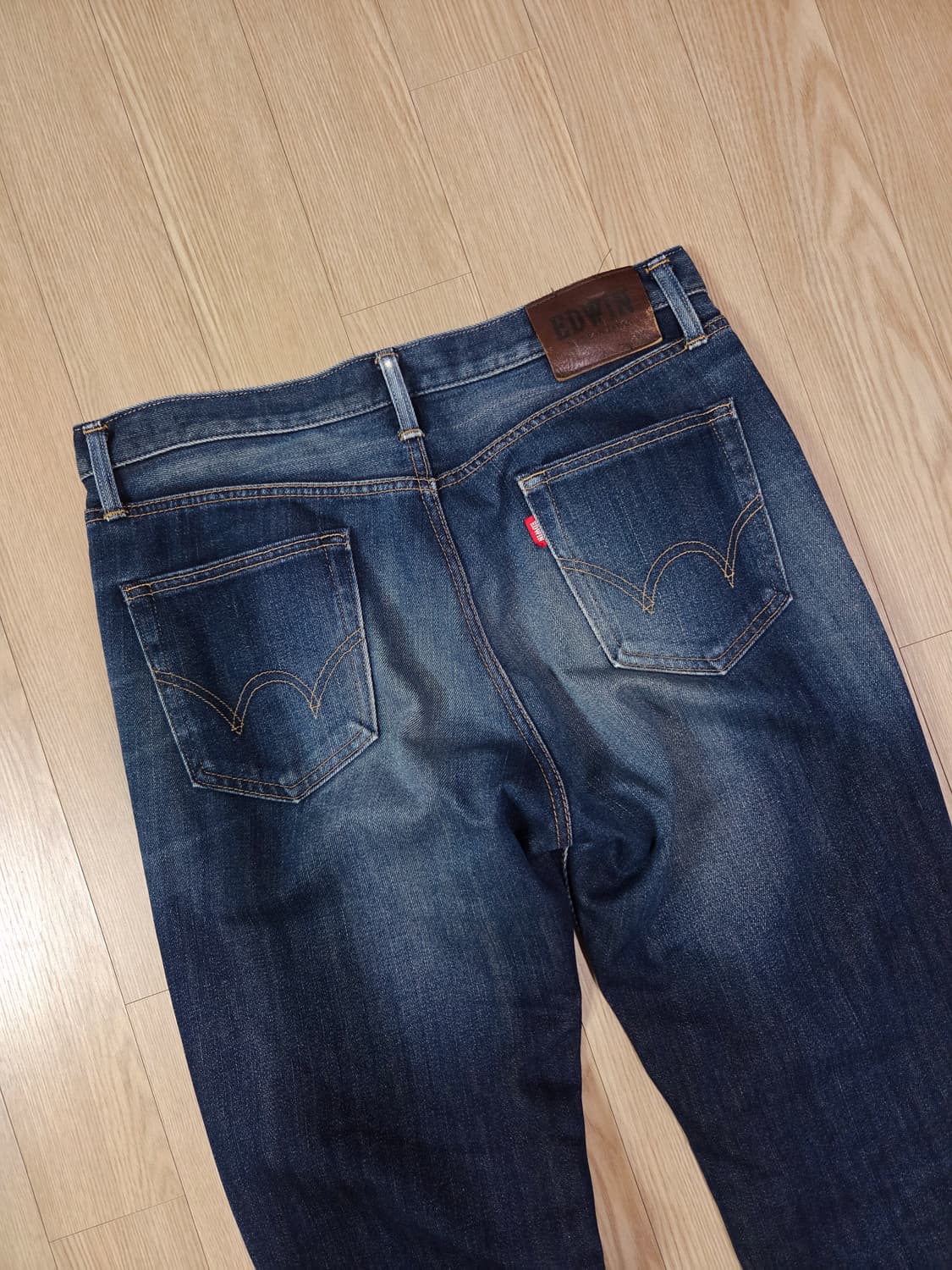 에드윈 재팬 메이드 블루 워싱 데님 팬츠 상품이미지6