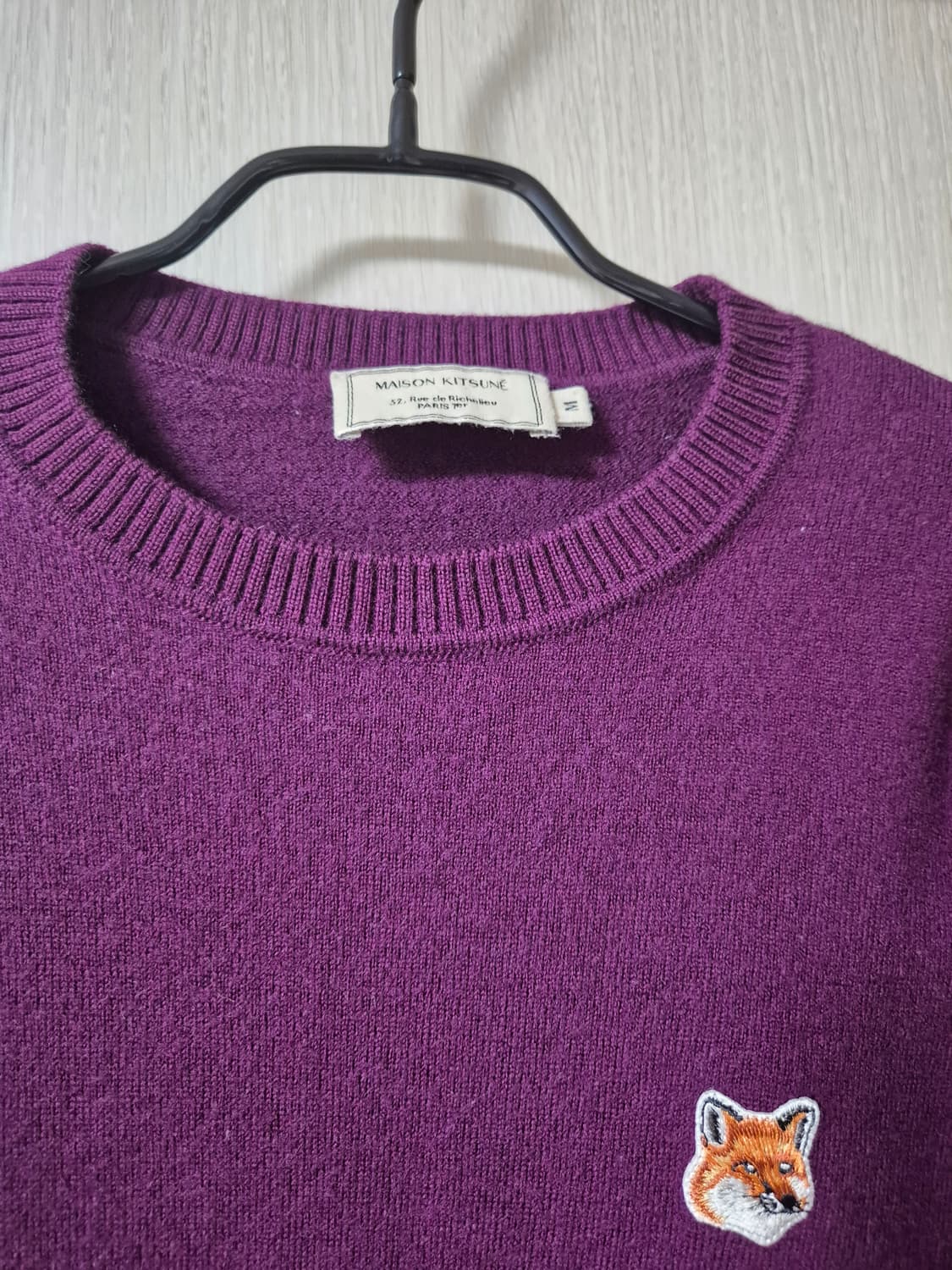 (정품) 메종키츠네 울 니트 양모100 니트 M 여성 상품이미지5