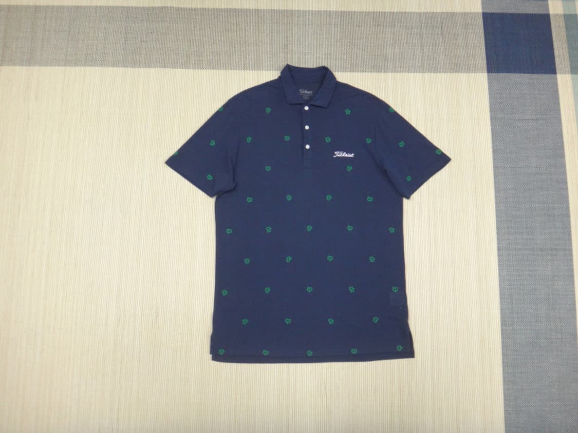 (105) 타이틀리스트 클로버 스트레치 카라 반팔티 상품이미지1