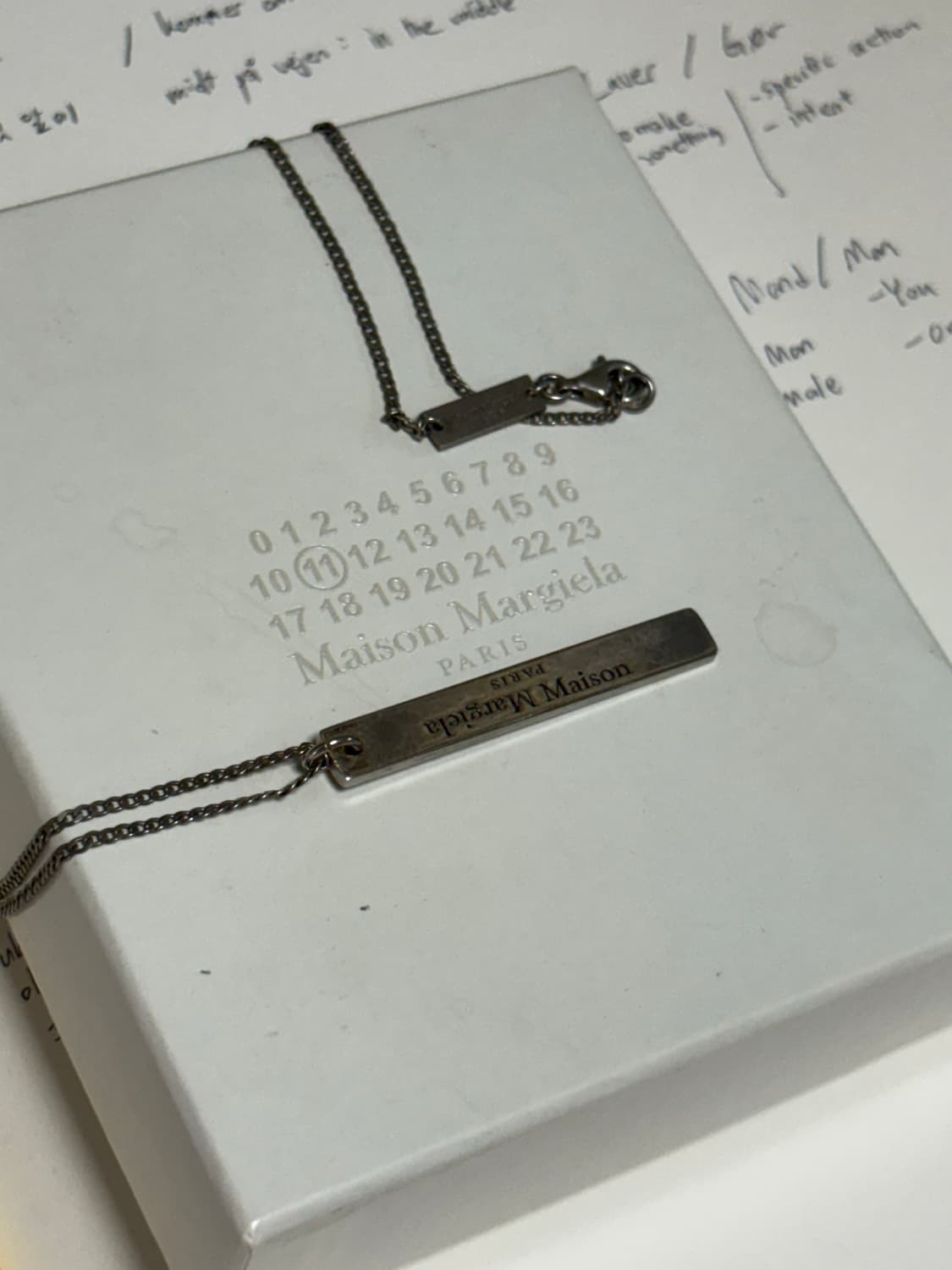 마르지엘라 reverse logo necklace 상품이미지2