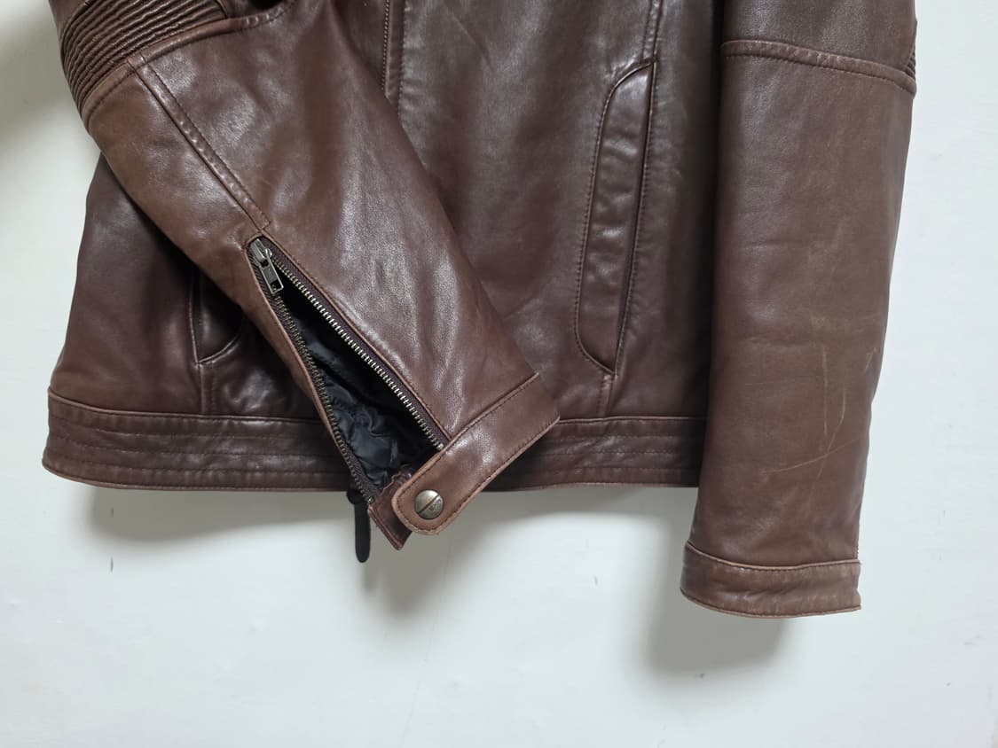 EXR AERORACING 브라운 양가죽 자켓 95 상품이미지5