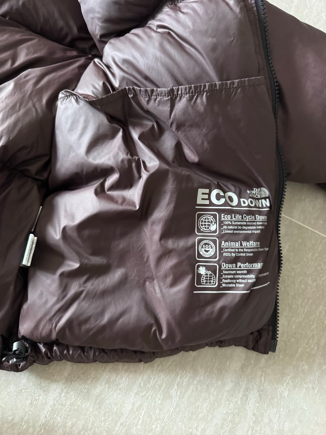 더 노스 페이스 화이트 라벨 노벨티 눕시 다운 재킷 코코아 브라운 (W) 상품이미지5
