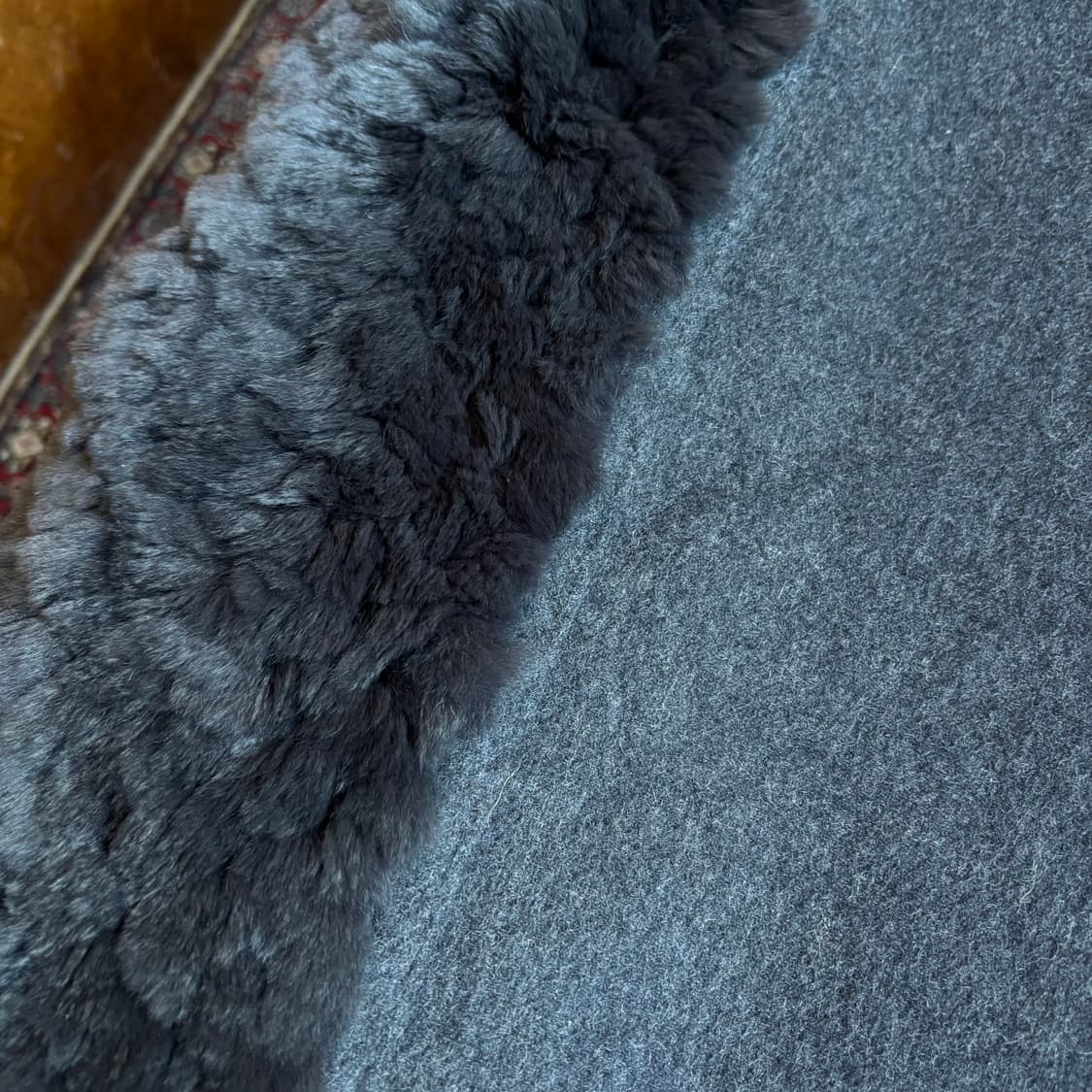 스테파노 필라티 이탈리아 캐시미어 100 숄 리얼 퍼 트리밍 상품이미지9