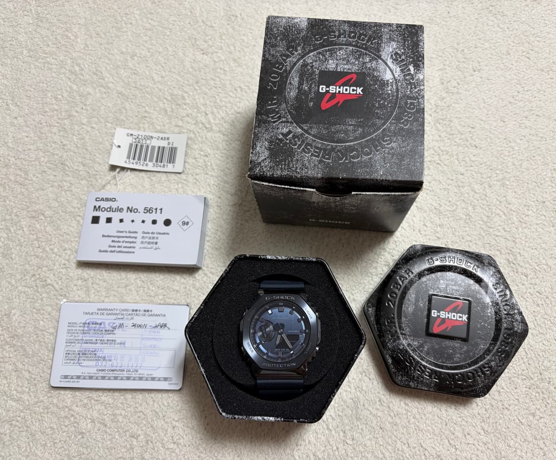 지샥(G-SHOCK) GM-2100N-2ADR 메탈 시계 지얄오크 새상품 상품이미지1