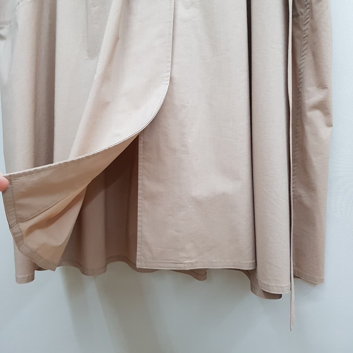 한섬 시스템 슬리브리스 랩 원피스 88-98-165사이즈 상품이미지4