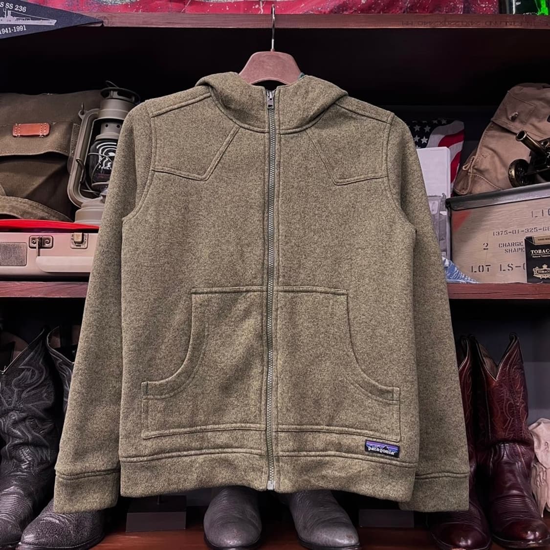 FA14 파타고니아 퀼팅 라이닝 플리스 후디 집업 자켓 N467 상품이미지1