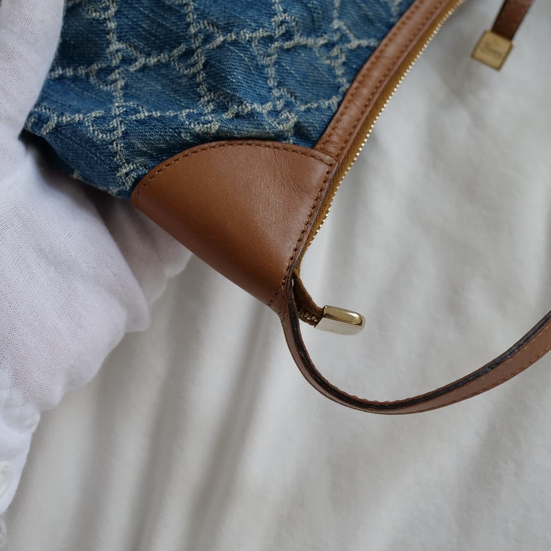 [Gucci] GG Canvas Denim Mini Hobo Bag 상품이미지8