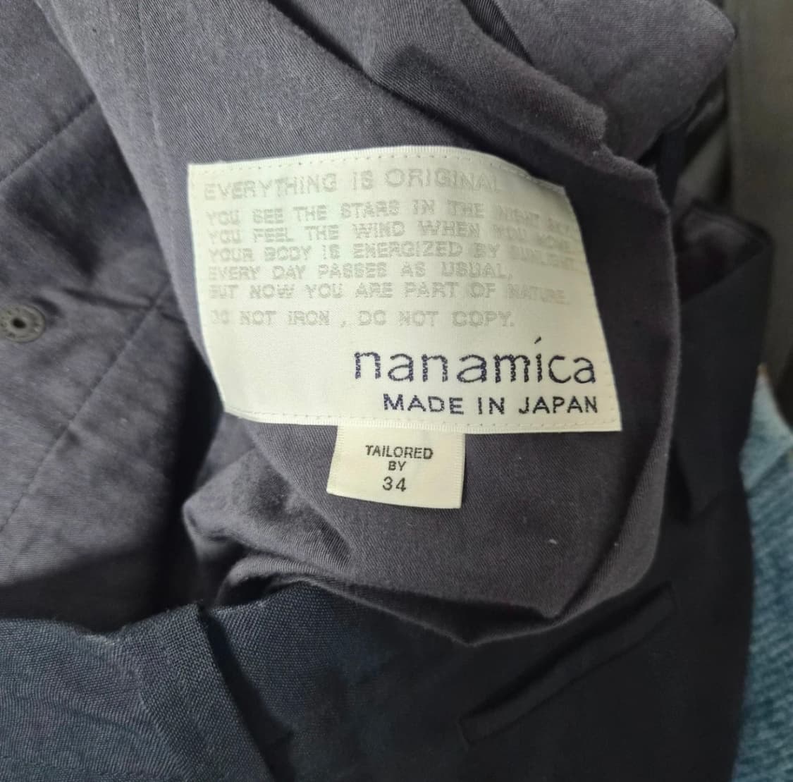 나나미카 남성 정장 셋업 L/34 네이비 상품이미지4