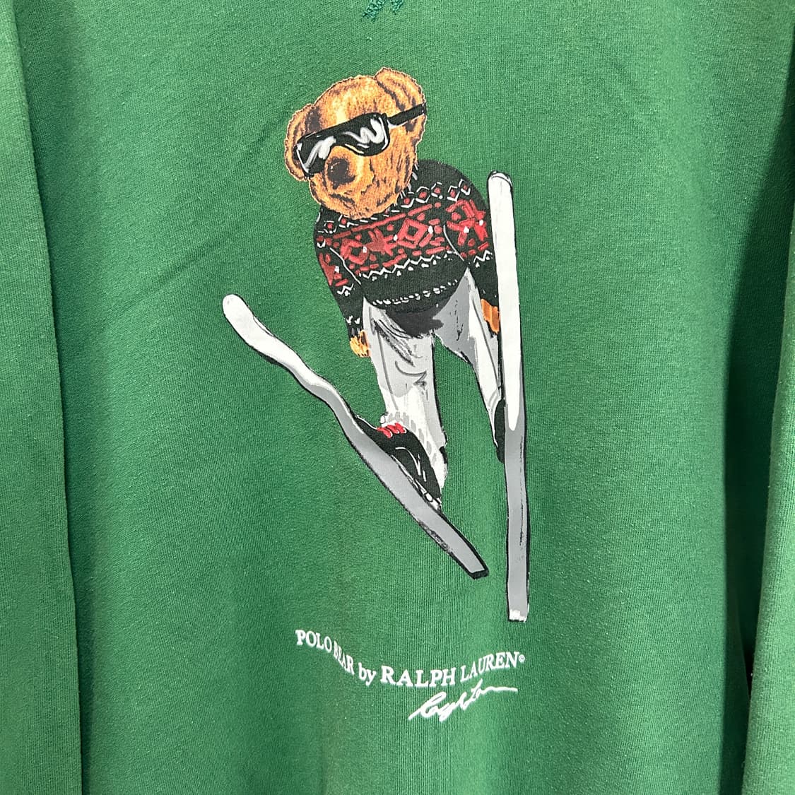 폴로 랄프로렌 폴로 베어 후드티 그린 상품이미지4