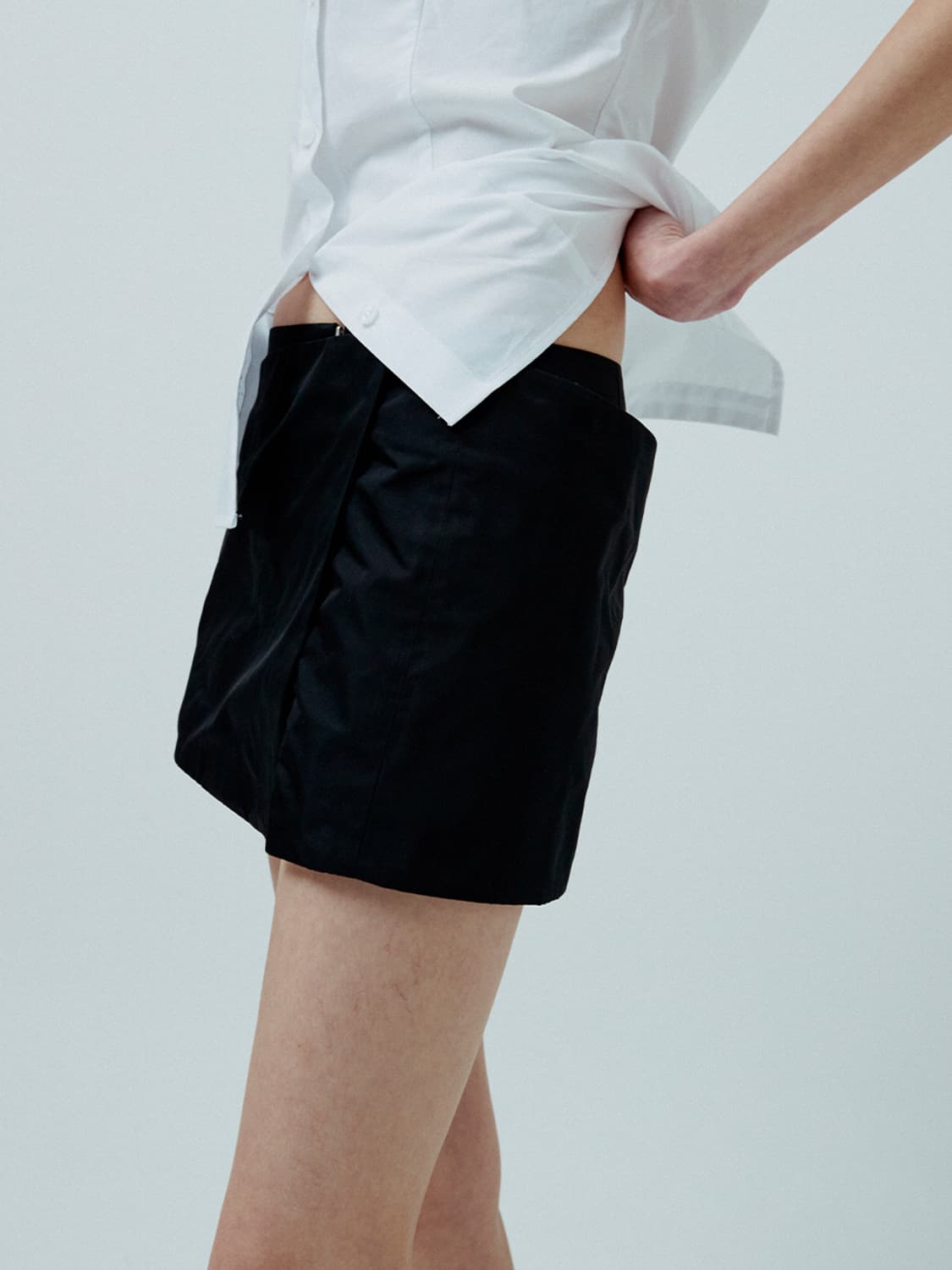 MINI WRAP SKIRT (BLACK) 상품이미지6