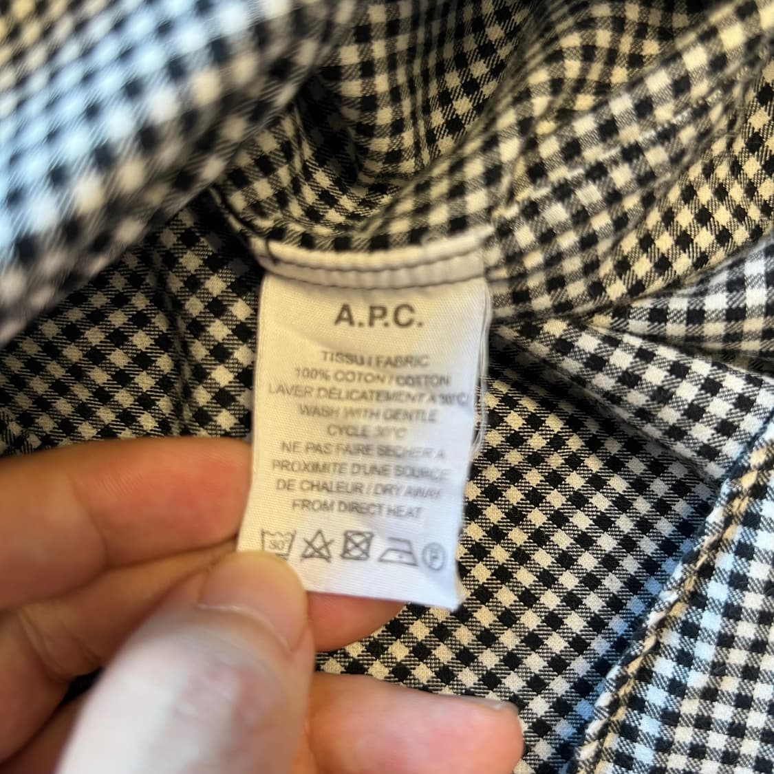 [L]A.P.C 아페쎄 체크 셔츠 상품이미지5
