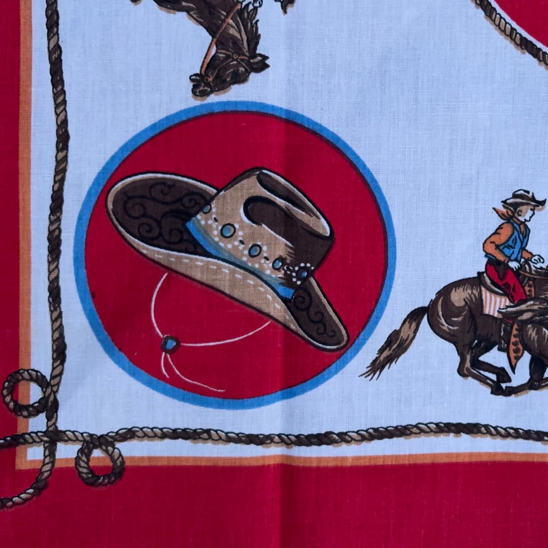 로데오 웨스턴 프린트 반다나 – 미국 생산 신품 상품이미지7