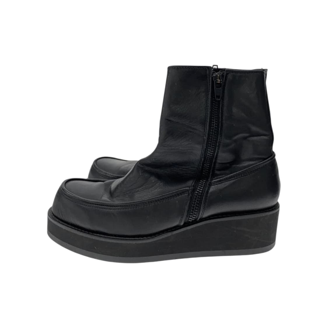 요지 야마모토 스무스레더 플랫폼 부츠 상품이미지2